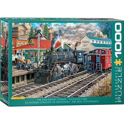 The Old Depot Station 1000 Piece Puzzle