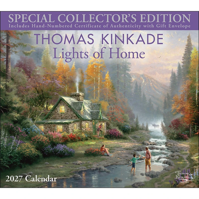 Thomas Kinkade Lights of Home Special Collector's Edition 2027 Deluxe Wall Calendar