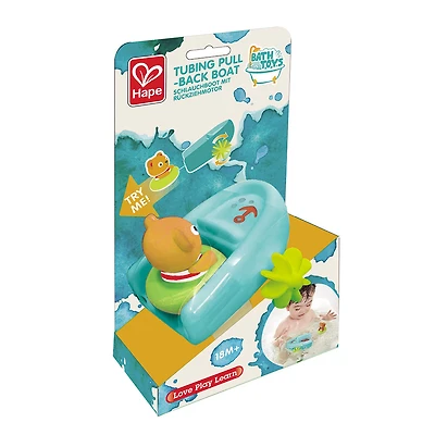 Tubing Pull Back Boat Bath Toy