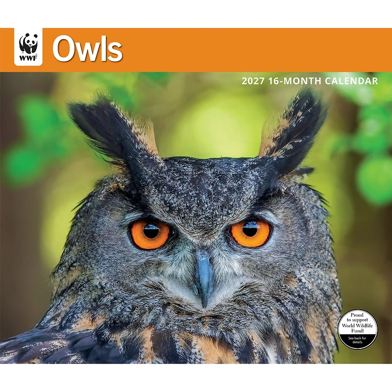 World Wildlife Fund Owls 2027 Wall Calendar