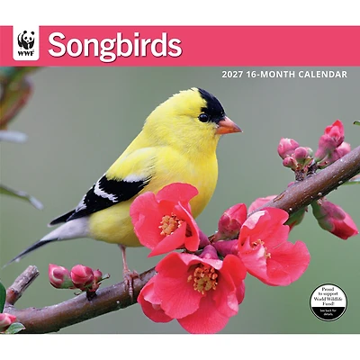 World Wildlife Fund Songbirds 2027 Wall Calendar