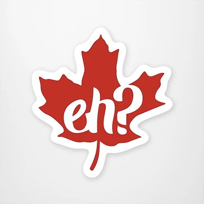 Eh? Maple Leaf Vinyl Sticker