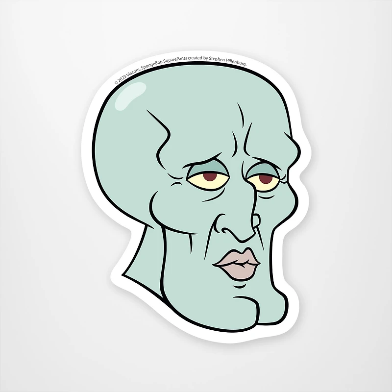 Handsome Squidward Vinyl Sticker