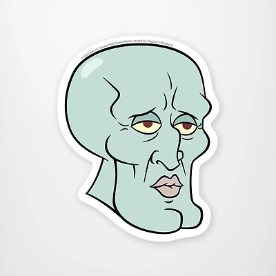 Handsome Squidward Vinyl Sticker