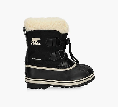 SOREL | YOOT PAC™ BOTTES EN NYLON IMPERMÉABLES NOIR PETIT ENFANT GARCON