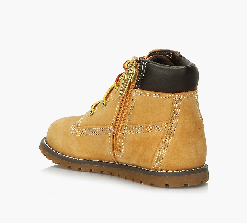 TIMBERLAND | BOTTE À FERMETURE ÉCLAIR POKEY PINE 6-POUCES TAN PETIT ENFANT UNISEXE