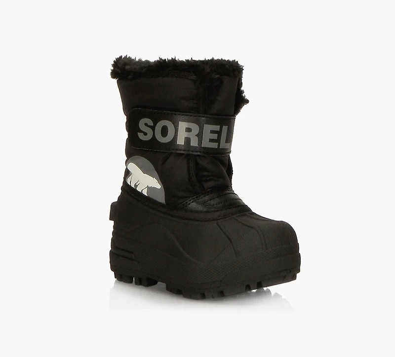 SOREL | SNOW COMMANDER BOTTES ENFANTS NOIR BÉBÉ & BAMBIN GARCON