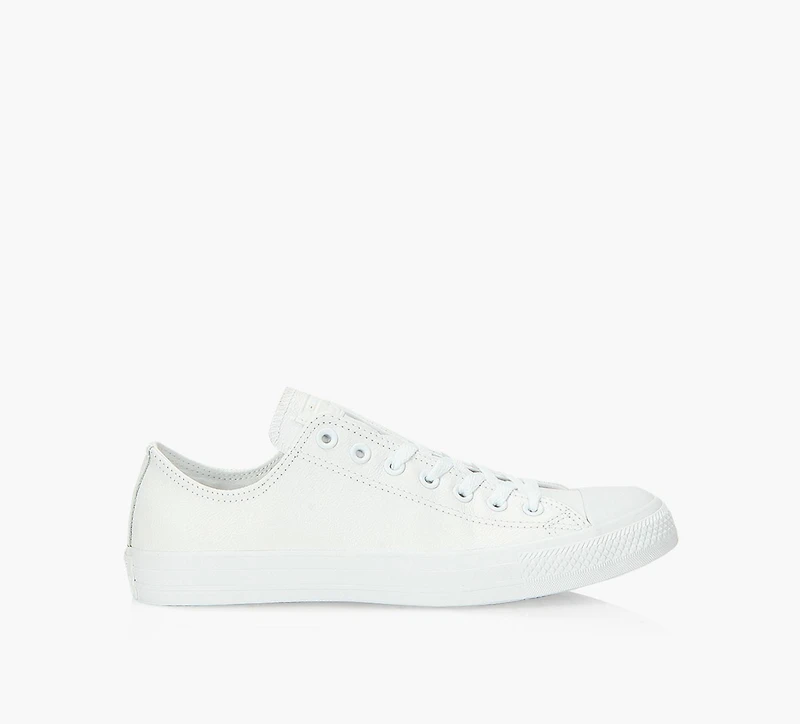 CONVERSE | CHUCK TAYLOR ALL STAR MONO CUIR BASSE BLANC HOMMES
