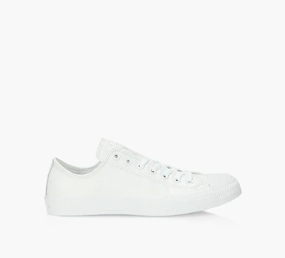 CONVERSE | CHUCK TAYLOR ALL STAR MONO CUIR BASSE BLANC HOMMES