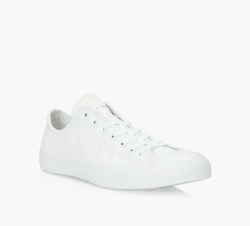 CONVERSE | CHUCK TAYLOR ALL STAR MONO CUIR BASSE BLANC HOMMES