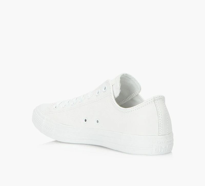 CONVERSE | CHUCK TAYLOR ALL STAR MONO CUIR BASSE BLANC HOMMES