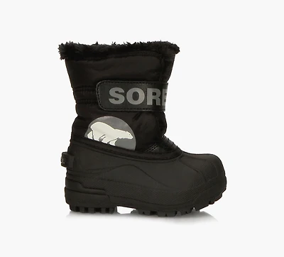 SOREL | SNOW COMMANDER BOTTES ENFANTS NOIR PETIT ENFANT GARCON