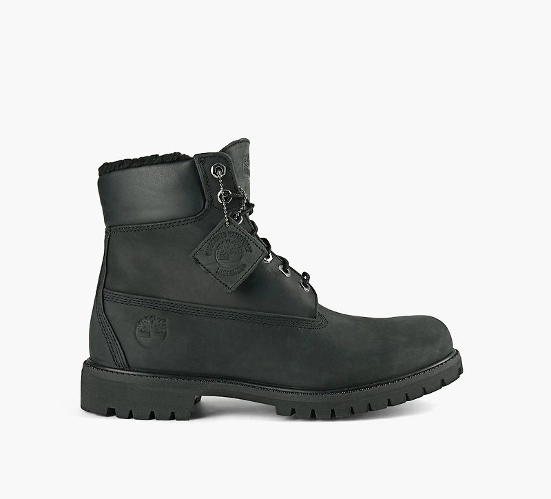 TIMBERLAND | BOTTE IMPERMÉABLE PREMIUM 6-POUCES À DOUBLURE CHAUDE NOIR HOMMES
