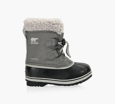SOREL | YOOT PAC™ BOTTES EN NYLON IMPERMÉABLES GRIS PETIT ENFANT GARCON