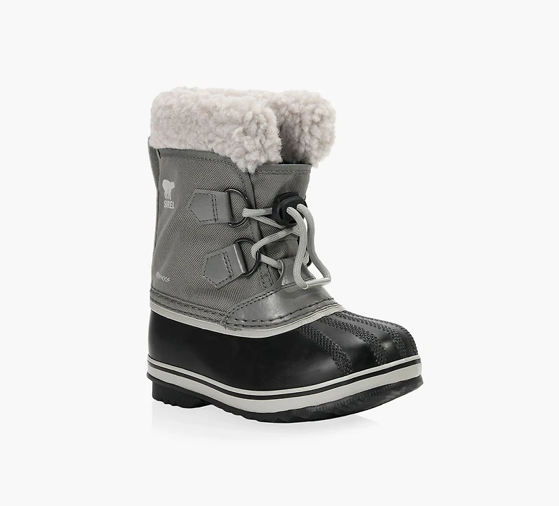 SOREL | YOOT PAC™ BOTTES EN NYLON IMPERMÉABLES GRIS PETIT ENFANT GARCON