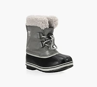 SOREL | YOOT PAC™ BOTTES EN NYLON IMPERMÉABLES GRIS PETIT ENFANT GARCON