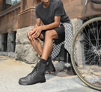 DR. MARTENS | BOTTES COMBS II POLY NOIR HOMMES