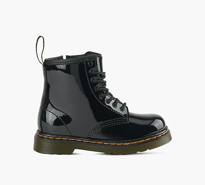 DR. MARTENS | BOTTE 1460 VERNI LAMPER NOIR PETIT ENFANT FILLE