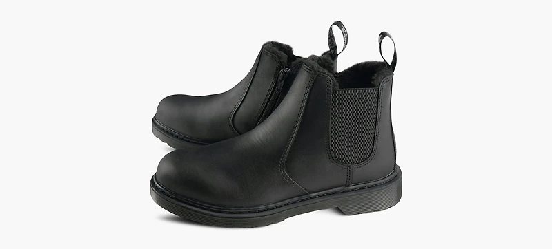 DR. MARTENS | BOTTE 2976 LEONORE MONO NOIR GRAND ENFANT UNISEXE