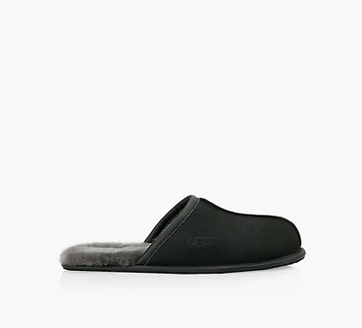 UGG | SCUFF CUIR NOIR HOMMES