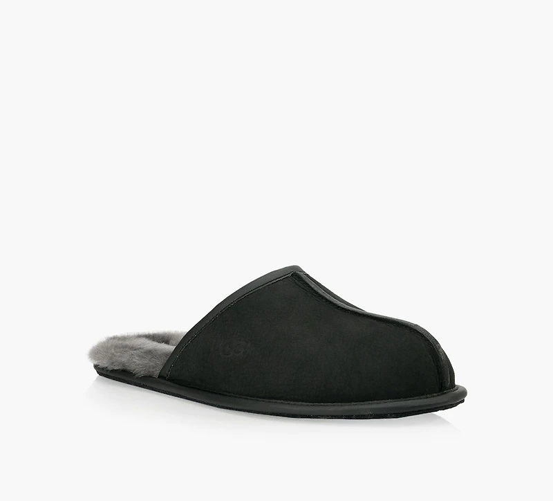 UGG | SCUFF CUIR NOIR HOMMES