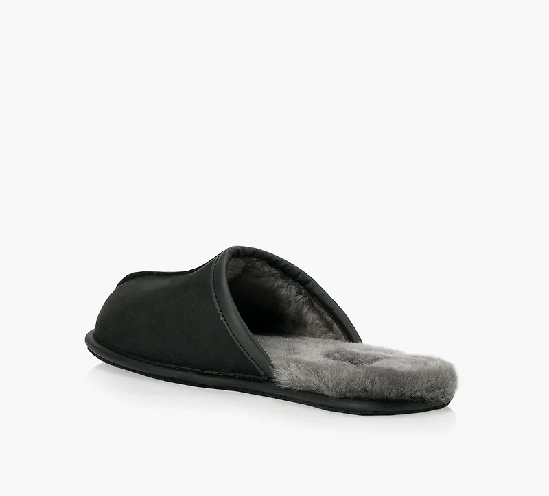 UGG | SCUFF CUIR NOIR HOMMES
