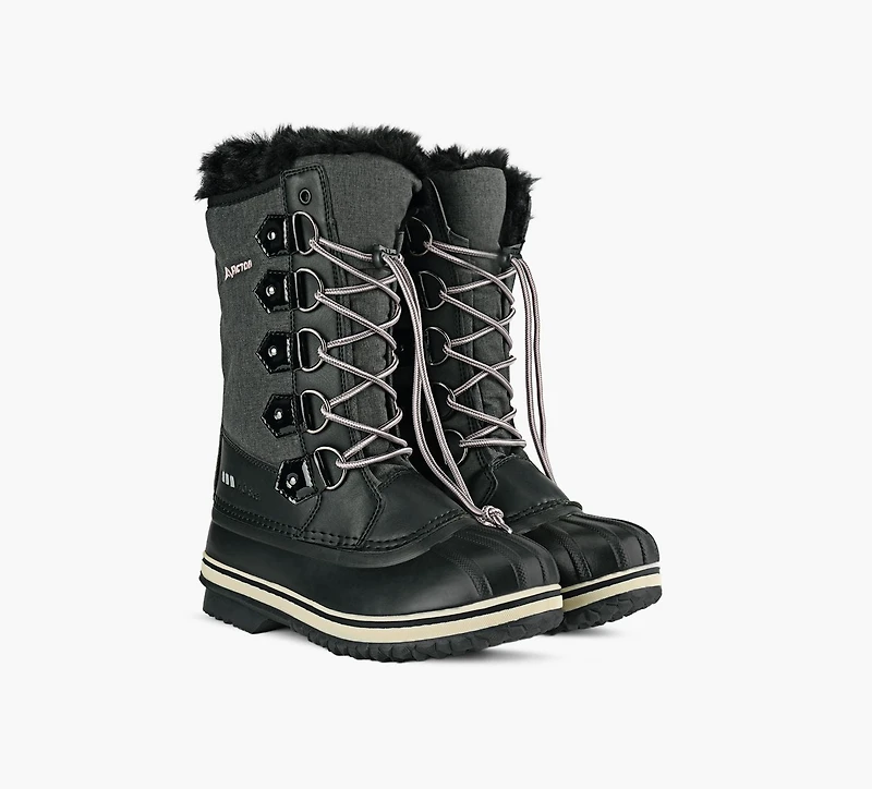 ACTON | BOTTE CORTINA NOIR GRAND ENFANT FILLE