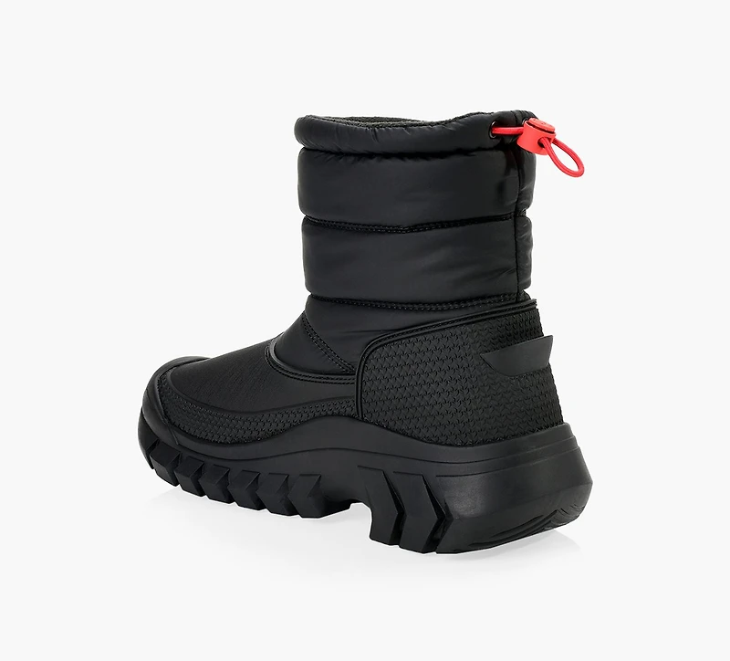 HUNTER | BOTTE COURTE INTRÉPIDE NEIGE NOIR FEMMES