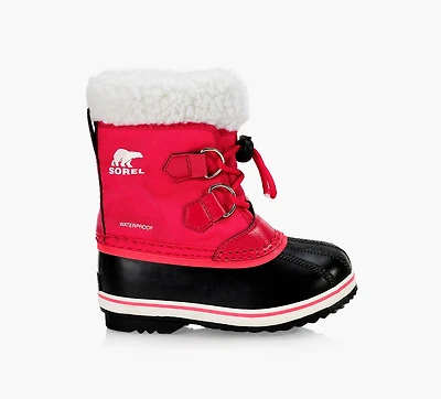 SOREL | YOOT PAC™ BOTTES EN NYLON IMPERMÉABLES FUCHSIA PETIT ENFANT FILLE