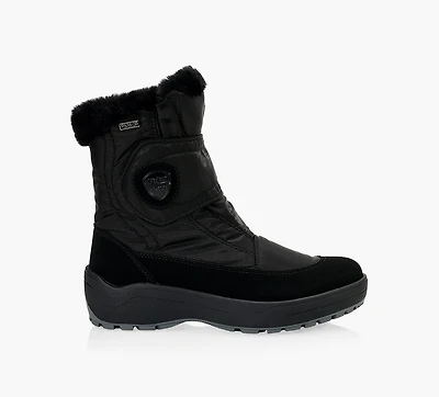 PAJAR | BOTTE À VELCRO AVEC CRAMPONS ANTI-GLACE MOSCOU 3.0 NOIR FEMMES