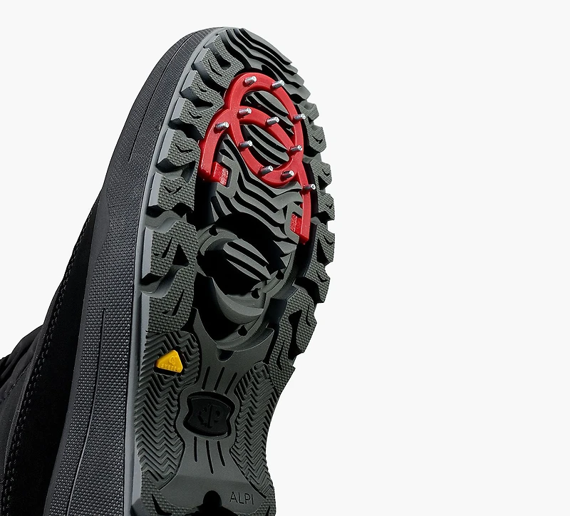 PAJAR | BOTTE À VELCRO AVEC CRAMPONS ANTI-GLACE MOSCOU 3.0 NOIR FEMMES