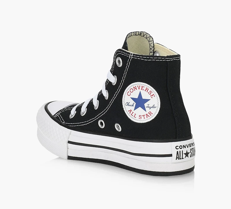 CONVERSE | PLATEFORME CHUCK TAYLOR ALL STAR EVA LIFT CANVAS NOIR GRAND ENFANT FILLE