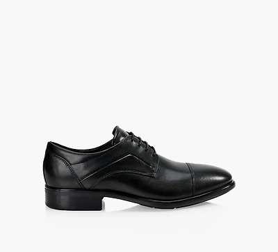 ECCO | DERBIES CAP TOE TIE NOIR HOMMES