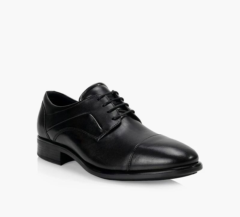 ECCO | DERBIES CAP TOE TIE NOIR HOMMES