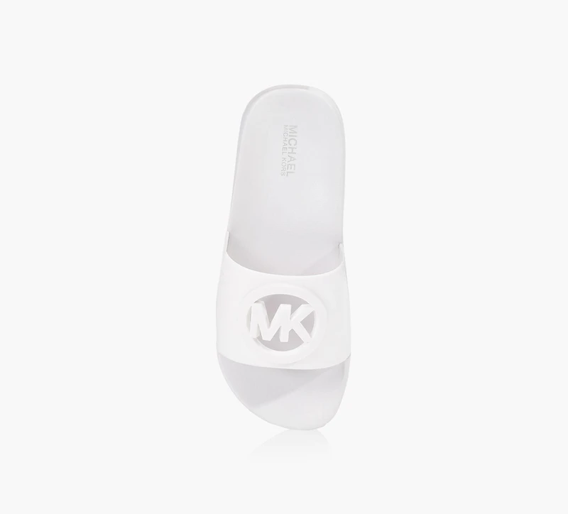 MICHAEL KORS | SANDALE JETT CHARM CHOPOUT BLANC GRAND ENFANT FILLE