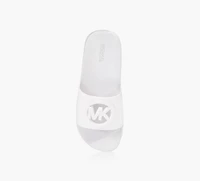 MICHAEL KORS | SANDALE JETT CHARM CHOPOUT BLANC GRAND ENFANT FILLE