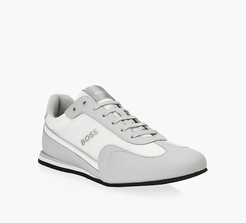 BOSS | BASKET À PROFIL BAS RUSHAM  BLANC HOMMES