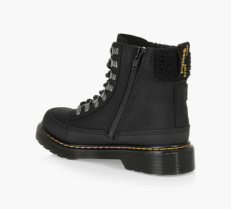 DR. MARTENS | BOTTES 1460 COLLAR BLACK YELLOWSTONE NOIR GRAND ENFANT UNISEXE