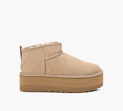 UGG | CLASSIC ULTRA MINI À PLATEFORME BEIGE FEMMES