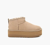 UGG | CLASSIC ULTRA MINI À PLATEFORME BEIGE FEMMES