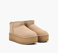 UGG | CLASSIC ULTRA MINI À PLATEFORME BEIGE FEMMES