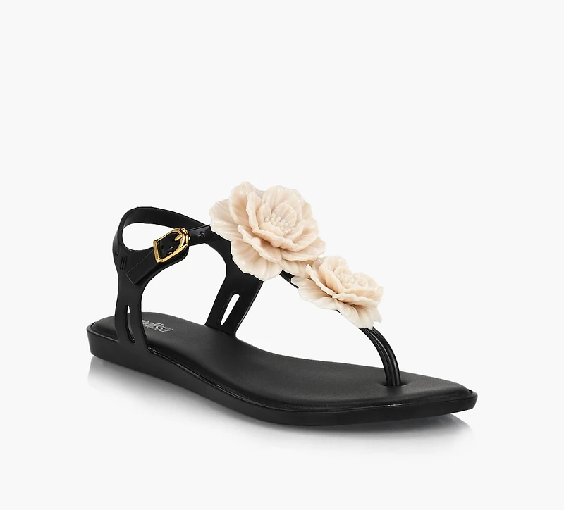 MELISSA | SANDALE SOLAR SPRINGTIME NOIR FEMMES