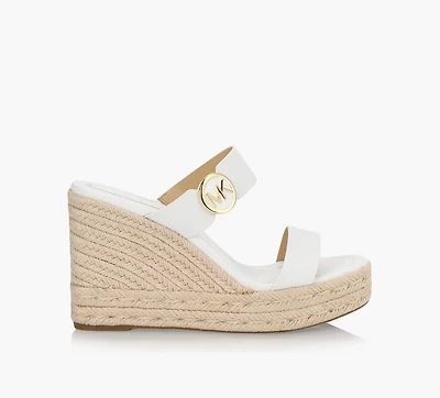 MICHAEL KORS | SANDALE COMPENSÉE LUCINDA BLANC FEMMES