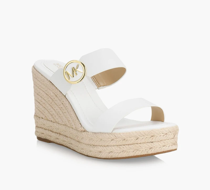 MICHAEL KORS | SANDALE COMPENSÉE LUCINDA BLANC FEMMES