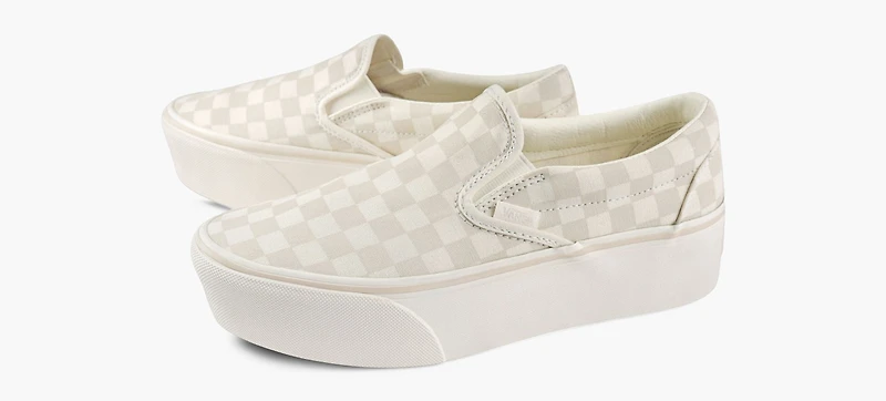 VANS | BASKET CLASSIC À ENFILER STACKFORM BEIGE FEMMES