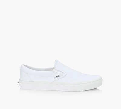VANS | BASKET CLASSIQUES SANS LACET BLANC HOMMES