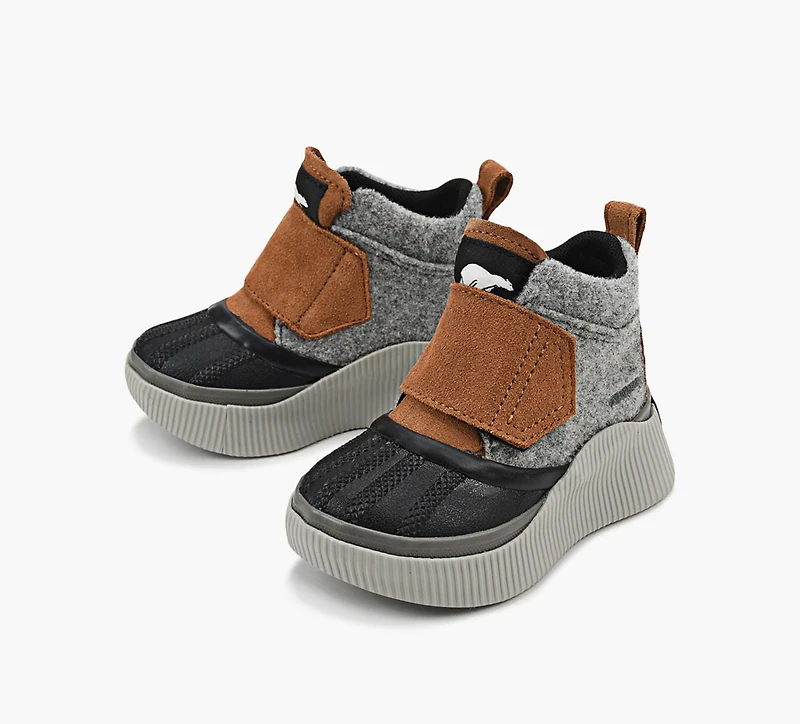 SOREL | OUT N ABOUT™ IV BOTTES À SANGLES GRIS PETIT ENFANT FILLE