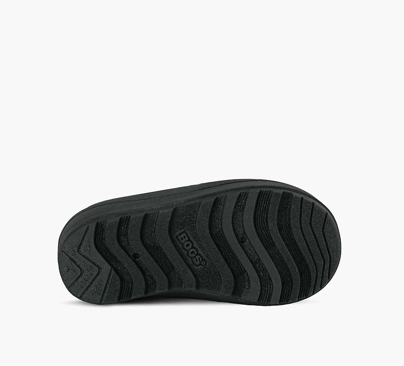 BOGS | BOTTE COQUILLE DE NEIGE SOLIDE NOIR GRAND ENFANT UNISEXE
