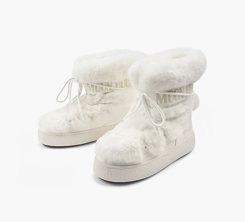 MOON BOOT | BOTTE LTRACK EN FAUSSE FOURRURE BLANC FEMMES