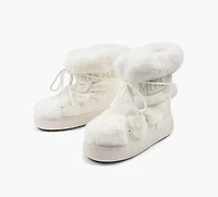 MOON BOOT | BOTTE LTRACK EN FAUSSE FOURRURE BLANC FEMMES